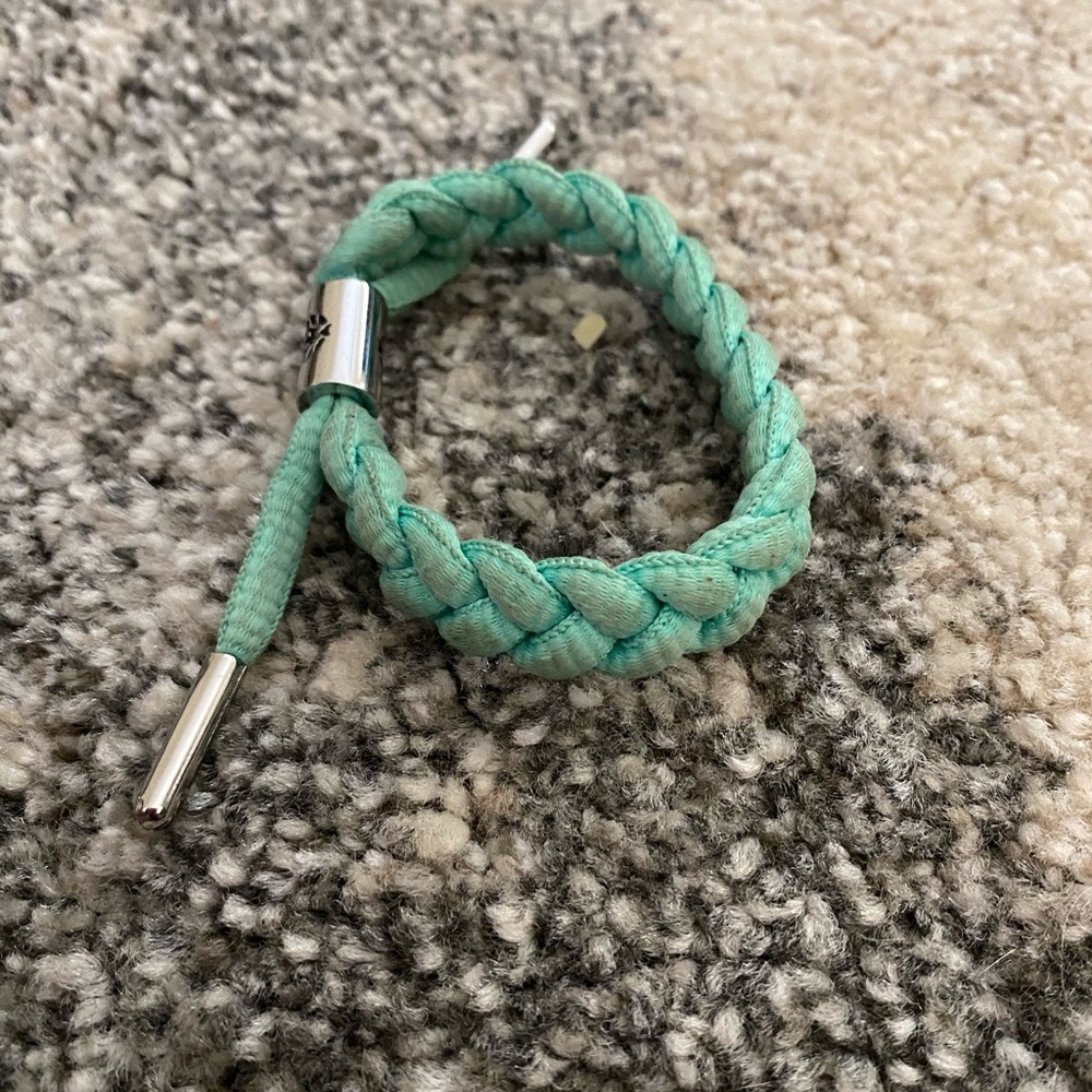 Blue Turquoise Rastaclat Braided Bracelet